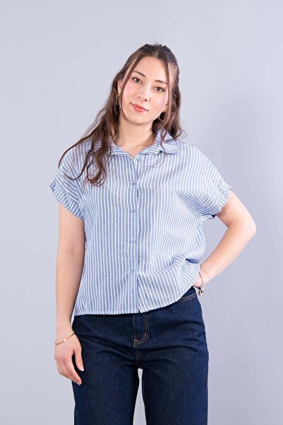 Mckanzie 20324 Αμάνικο ριγέ πουκάμισο με μακριά πλάτη