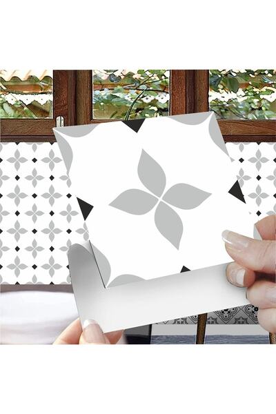 Muftak Bathroom Tiles Coating Wall Decoration Sticker Foil 30 Pieces 15x15cm