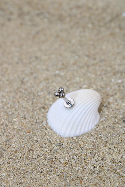 NOBLE GETTO Piercing Cerrahi Çelik Piercing Kıkırdak Tragus Conch Helix Silve...