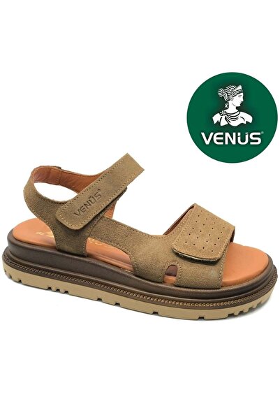 Venüs صندل نسائي مريح من الجلد الطبيعي من جارنيت، مصنوع من جلد المنك