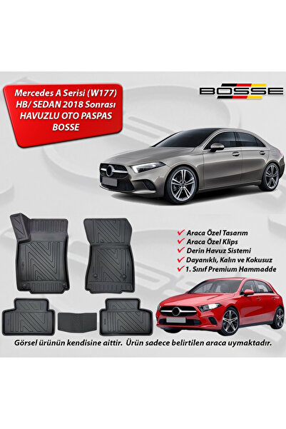 Nettedarikçisi Mercedes A Serisi 3d Havuzlu Paspas W177 2019 Sonrası Bosse