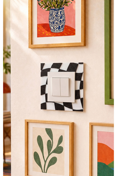 To Design Lab Cadru decorativ colorat pentru priză cu model de dame