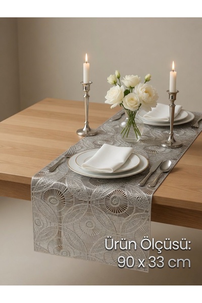 BONOVE Covor decorativ de lux premium, culoare argintie
