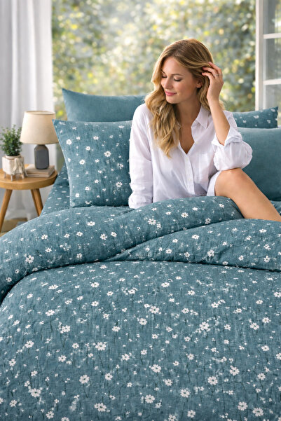 cs ilkim 100% βαμβακερό μοτίβο μαργαρίτας διπλό πικέ 200*240 εκ. (ΝΕΟ ΜΟΝΤΕΛΟ)