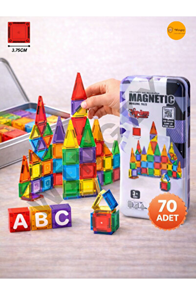 Wingzy Manyetik Yapı Blokları, Eğitici ve Öğretici, Montessori Çocuk-Bebek Oy...