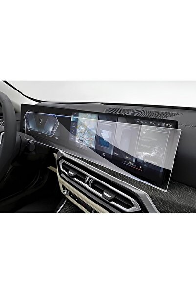 PiyasaSepeti واقي شاشة نانو 9H متوافق مع العرض الرقمي Bmw i4 وشاشة معلومات ال...
