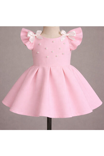 SOFYELLA AYASOFYA Κομψό φόρεμα για κορίτσια με λεπτομέρειες από πέρλες