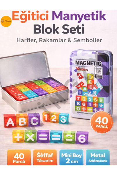 Wingzy Manyetik Yapı Blokları, Eğitici ve Öğretici, Montessori Çocuk-Bebek Oy...