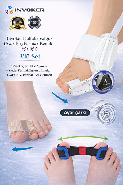 INVOKER Ayarlı Halluks Valgus Bunyon Ayak Baş Parmak Kemik Eğriliği Düzeltme ...