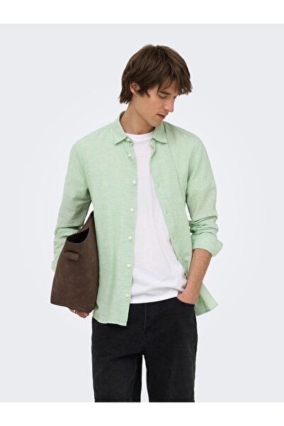 Only & Sons Hemd ONSCAIDEN Leinen Hemd