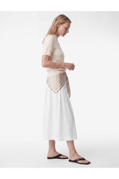 Koton Πλεκτό πουλόβερ με κοντό μανίκι ψηλός λαιμός