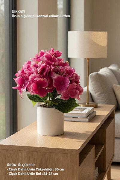 adresiburasi زهرة الكوبية الاصطناعية في وعاء خرساني 30 سم.