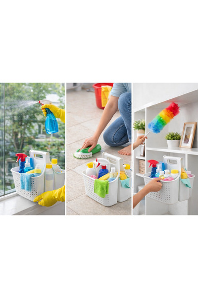 EMİLA HOME سلة تنظيم أدوات المطبخ والحمام من إيميلا هوم
