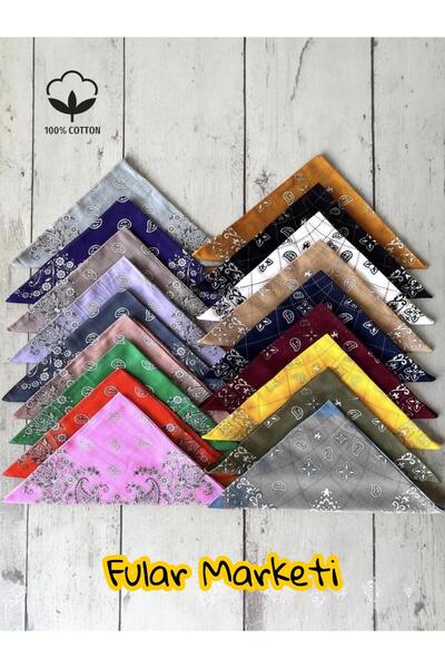 Fular Marketi 100% Βαμβάκι 18 τεμάχια Μικτό σχέδιο crush & elegance 18CE