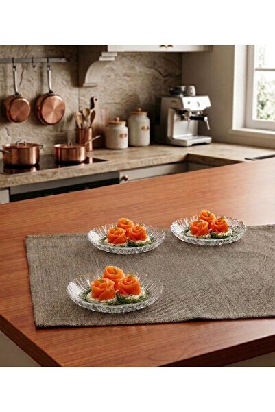 Paşabahçe 3 lü Sunum & Servis Oval Tabak 155 mm