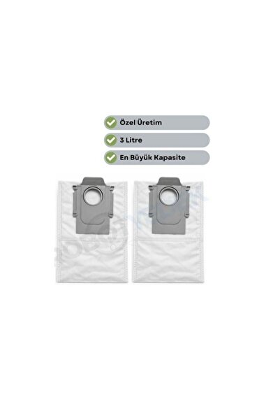 robotyedek Σακούλες σκόνης και σκουπιδιών συμβατές με Roborock QRevo Curv 2 F...