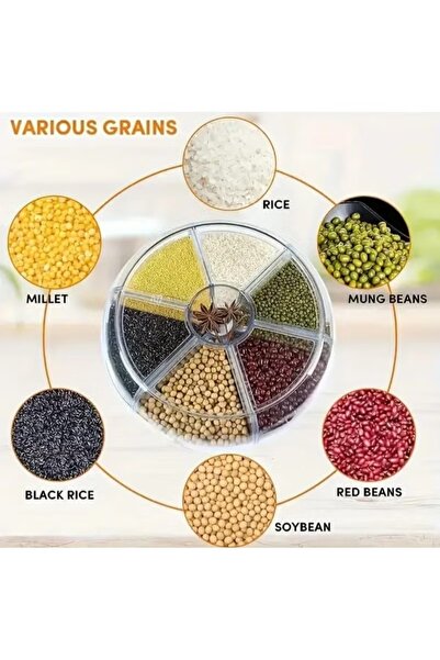 LDQ 1 Set 360-Degree Rotating Grain Storage Box Container