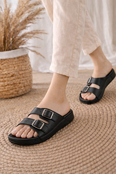 Babetty Γυναικείες ορθοπεδικές καθημερινές παντόφλες με επίπεδη τακούνι Άνετε...