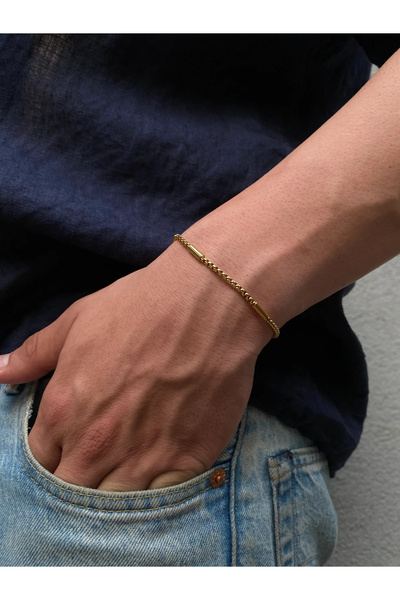h&b design jewel Atena Steel Gold Bracelet