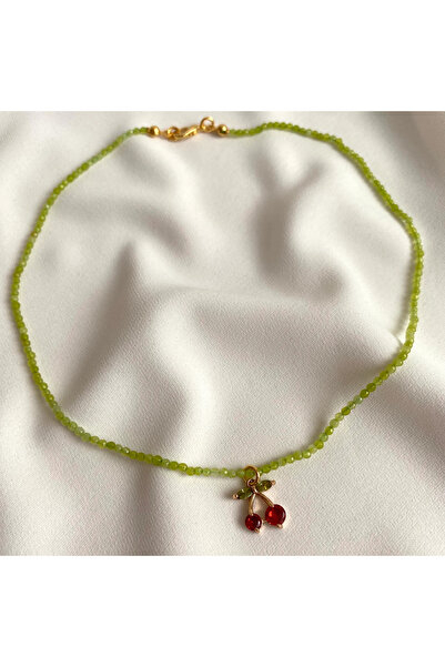 h&b design jewel Kirazlı Kum Kuvars Kolye