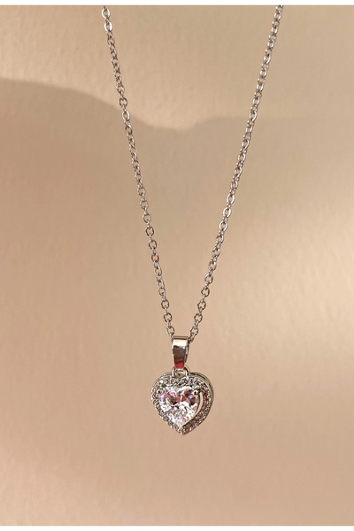 h&b design jewel Steel Heart Necklace
