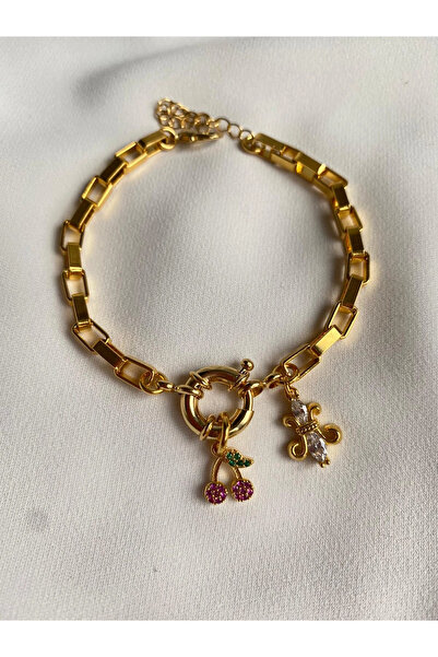 h&b design jewel سوار الكرز والزنبق الفرنسي