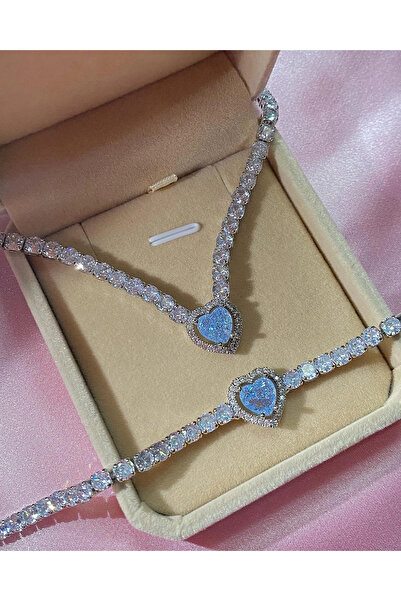 h&b design jewel Mavi Taşlı Set