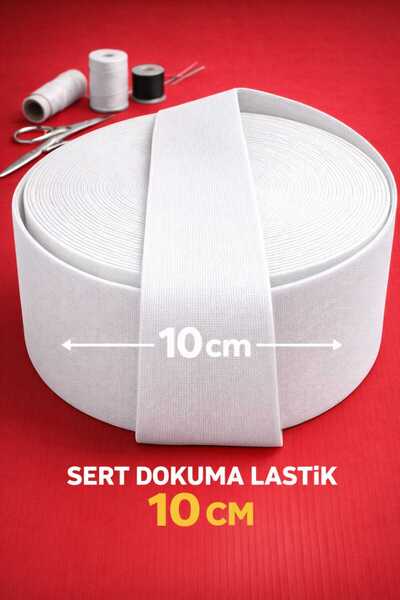 İMREN AKSESUAR Λευκό 10 εκ. Παντελόνι και λάστιχο μέσης 1 πακέτο 3 μέτρα