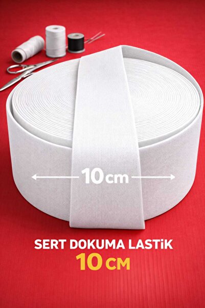 İMREN AKSESUAR Λευκό 10 εκ. Παντελόνι και λάστιχο μέσης 1 πακέτο 1 μέτρο