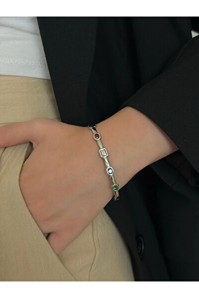 h&b design jewel الصلب اللون الرغيف الفرنسي سوار الحجر