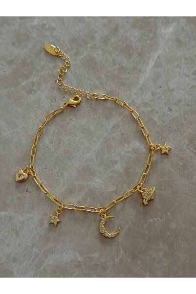 h&b design jewel سوار فولاذي بتفاصيل هلالية