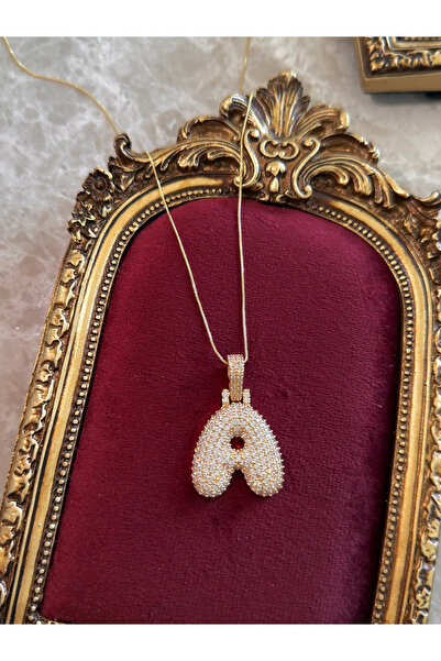h&b design jewel Steel Hailey Letter a Necklace