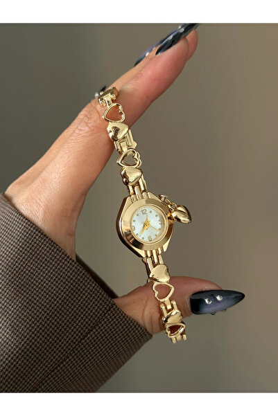 h&b design jewel Gold Heart Wristwatch