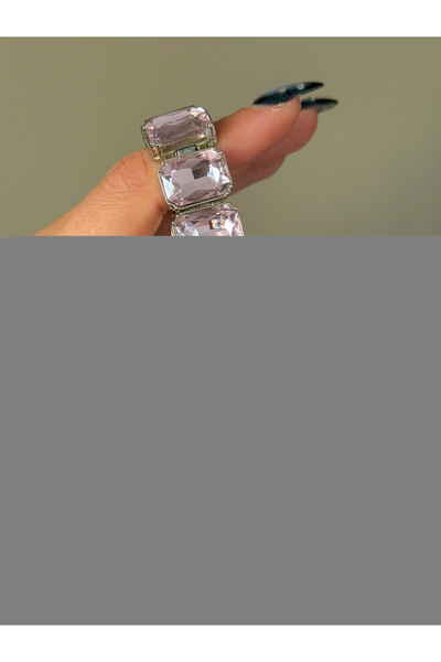 h&b design jewel Pink Crystal Stone Wrist Watch