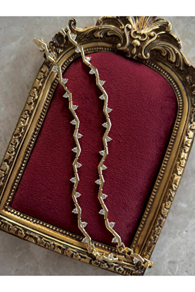 h&b design jewel Steel Leaf Detail Bracelet