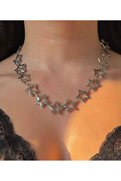 h&b design jewel Star detail necklace