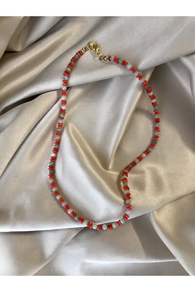 Doğaltaş Masalları Amazonite-coral Necklace