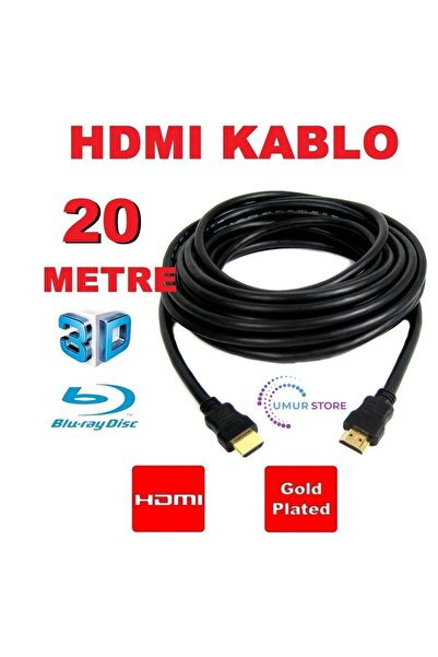 Herz 20Mt 20 Meters HDMI Cable Filtered Gold Tip High Quality Full Hd 1080P H...