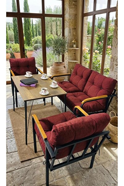 Madame Home Bordo -Manolya Oturma Gurubu 2-1-1 Masa