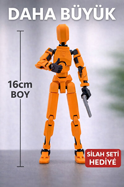 PRINT3D Aksesuarlı, Büyük Boy (16 cm) PETG Baskı Tüm Eklemleri Oynar Hareketl...