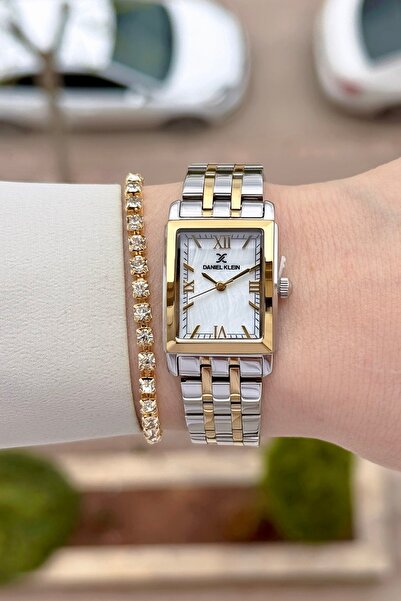 Daniel Klein Sarı Silver Renk 24 Ay Garantili 22 mm Kadın Kol Saati