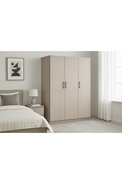 Al Saadah Home Wooden Wardrobe 3 Doors 200*120cm