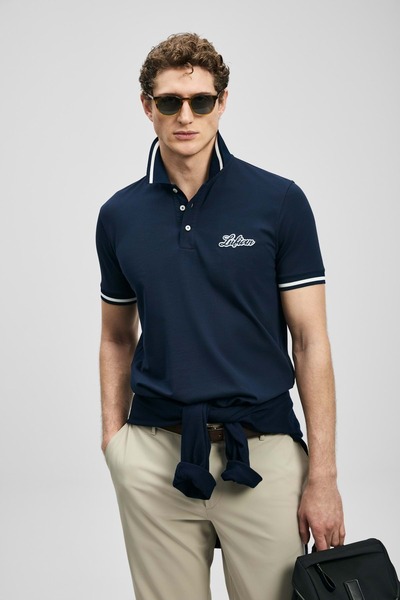 Lufian 111040249 Artos Smart Ανδρικό μπλουζάκι πόλο με λαιμόκοψη Ανδρικό μπλο...