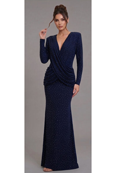 Elif Naz Moda Evi uzun taşlı elbise