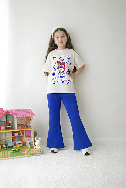 Belya Kids Wear Κοριτσίστικο Σετ Ολόσωμο Τοπ και Κολάν Υπερμεγέθους Μεγέθους ...