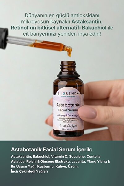 Biorenda Astabotanic Yaşlanma Karşıtı & Bariyer Destekleyici Yüz Serumu 30 ml