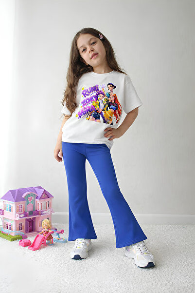 Belya Kids Wear Set pentru fete, top și colanți, oversize, design Hun, 10 piese