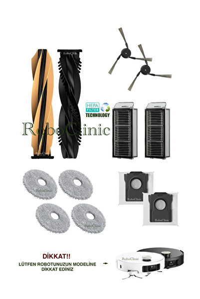 Roboclinic Συμβατό ανταλλακτικό σετ για ρομποτική ηλεκτρική σκούπα Dreame X50...