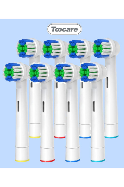 Toocare Oral-B Şarjlı Diş Fırçası Uyumlu 8 Adet Precision Clean Yedek Başlık