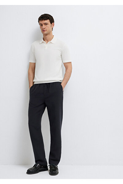 Mavi Schwarze Hose mit elastischem Bund 0010596-71379